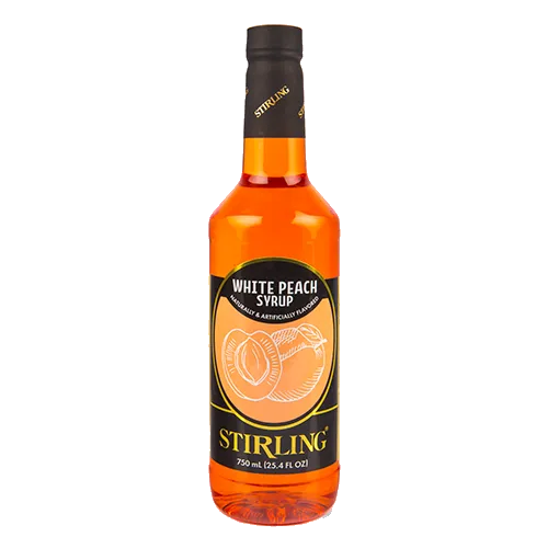 Stirling White Peach Cane Sugar Syrup
